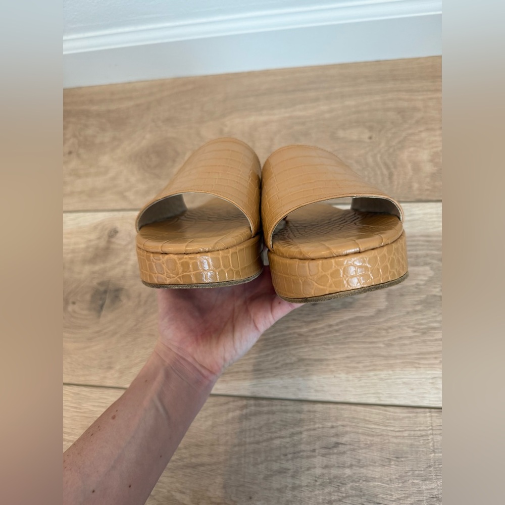 Freda Salvador Diana Croc-Embossed Slide Sandals - Picture 5 of 7
